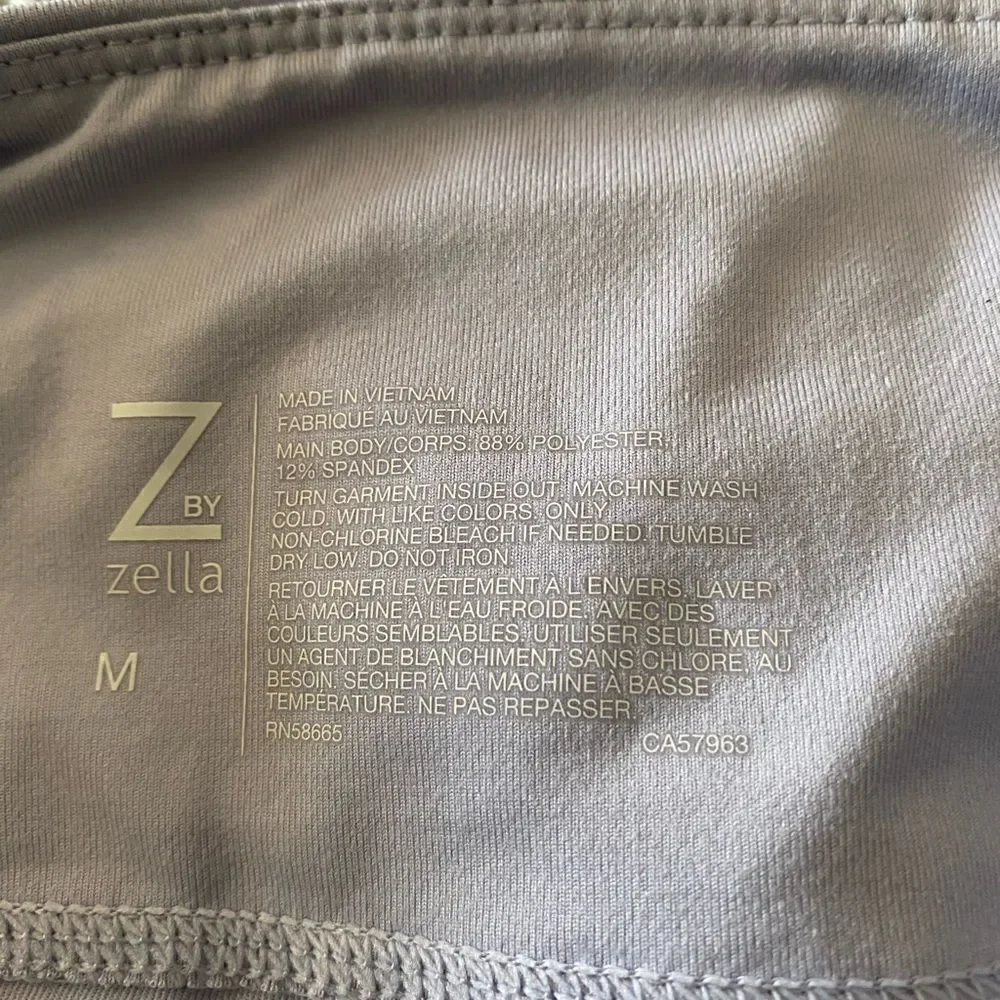 Z by Zella Cropped Leggings Light Lilac Pockets size M